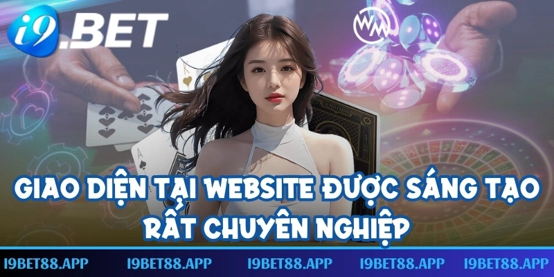 Giao diện tại website được sáng tạo rất chuyên nghiệp